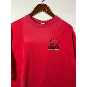Vintage‎ Chicago Bulls Basketball Graphic T Shirt Red Men's Size XXLarge